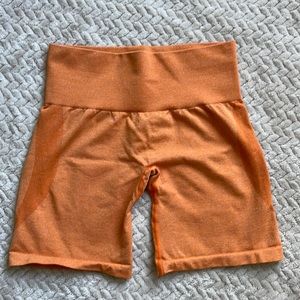 NVGTN Orange Seamless Shorts